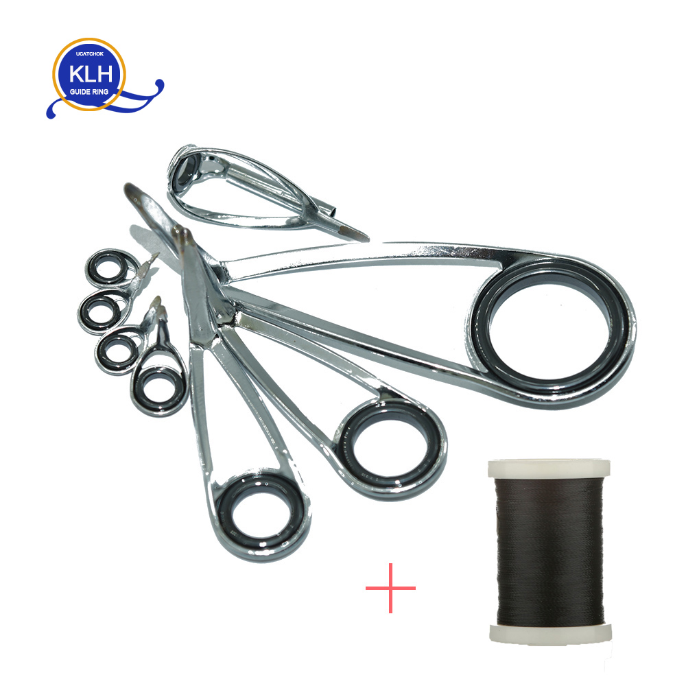 8pcs/Kit KLH Bracket Stainless - огляд і ціна Fishing Rod Repair Kit