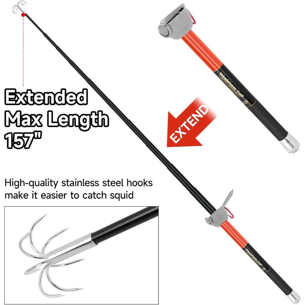 SANLIKE Fishing-Squid Gaff 3M/ - огляд і ціна Fishing Rod Carbon Fiber