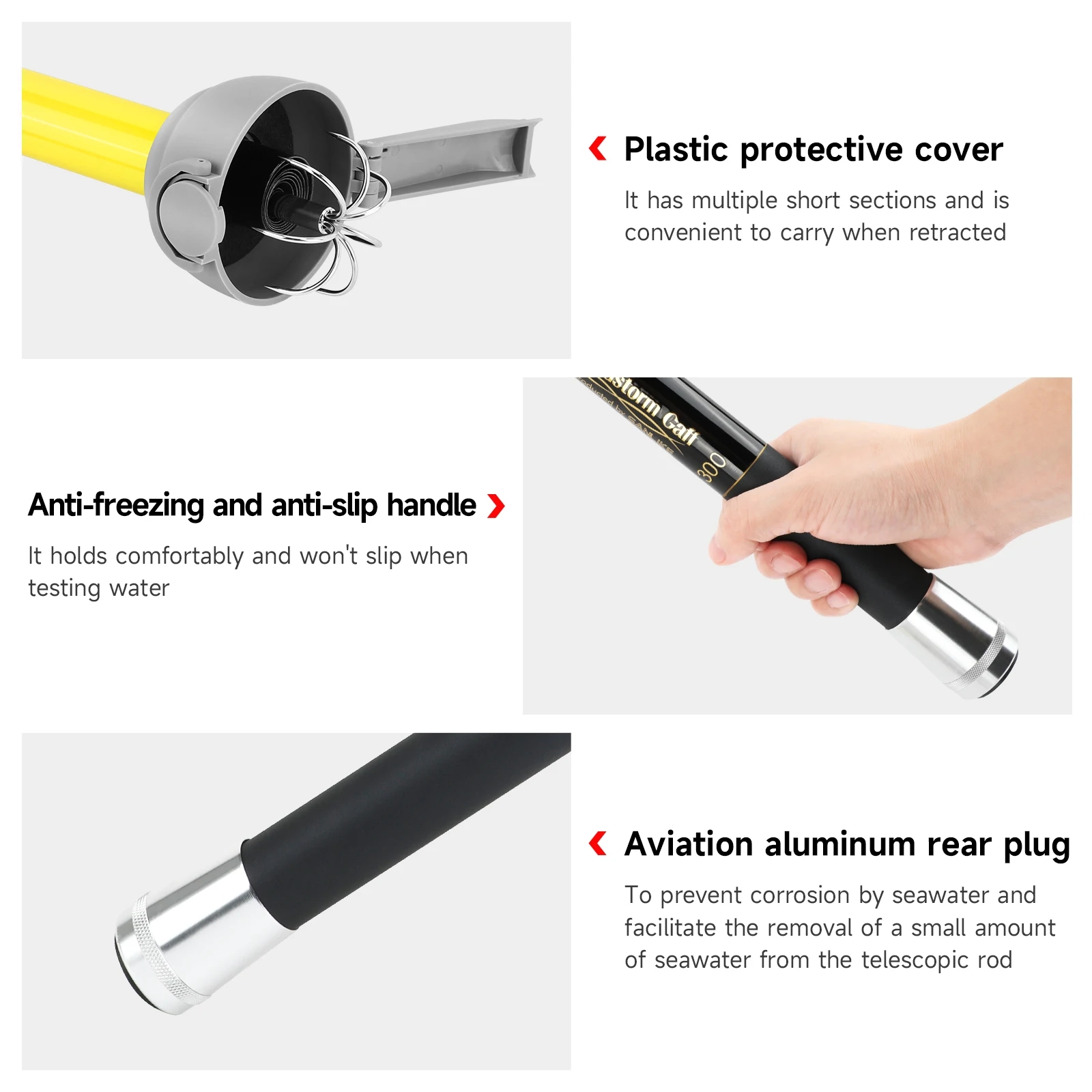 SANLIKE 7-claw Stainless Steel - огляд і ціна Fishing Rod Carbon Fiber