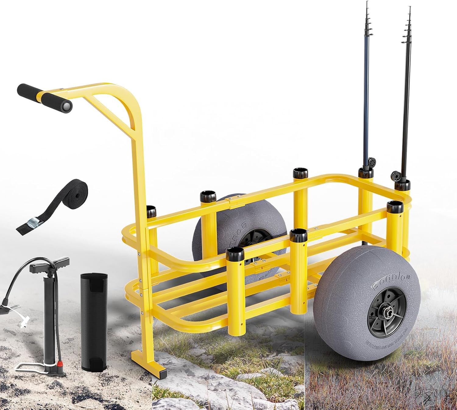 Rolling Fishing Cart Outdoor B - огляд і ціна Fishing Rod Holder