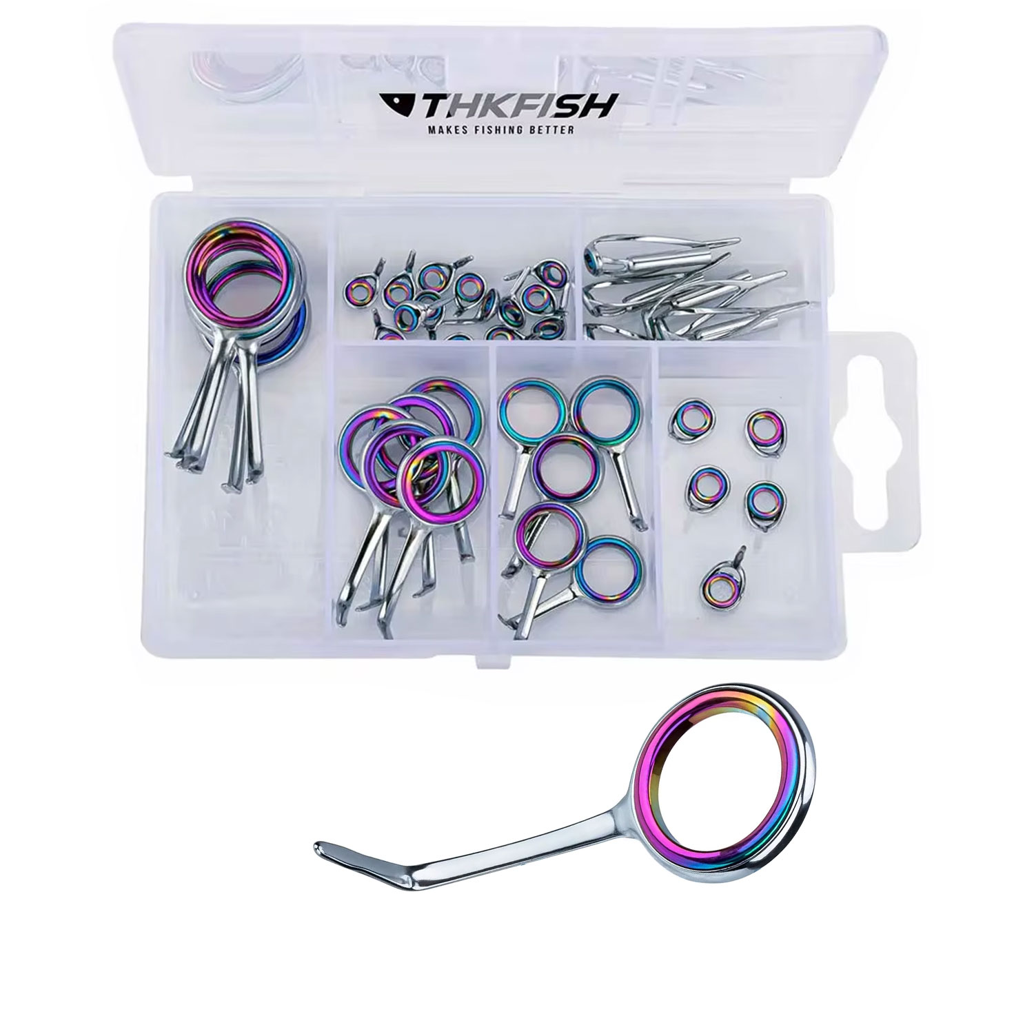 40pcs Colorful Fishing Rod Gui - огляд і ціна Fishing Rod Tip Replacement