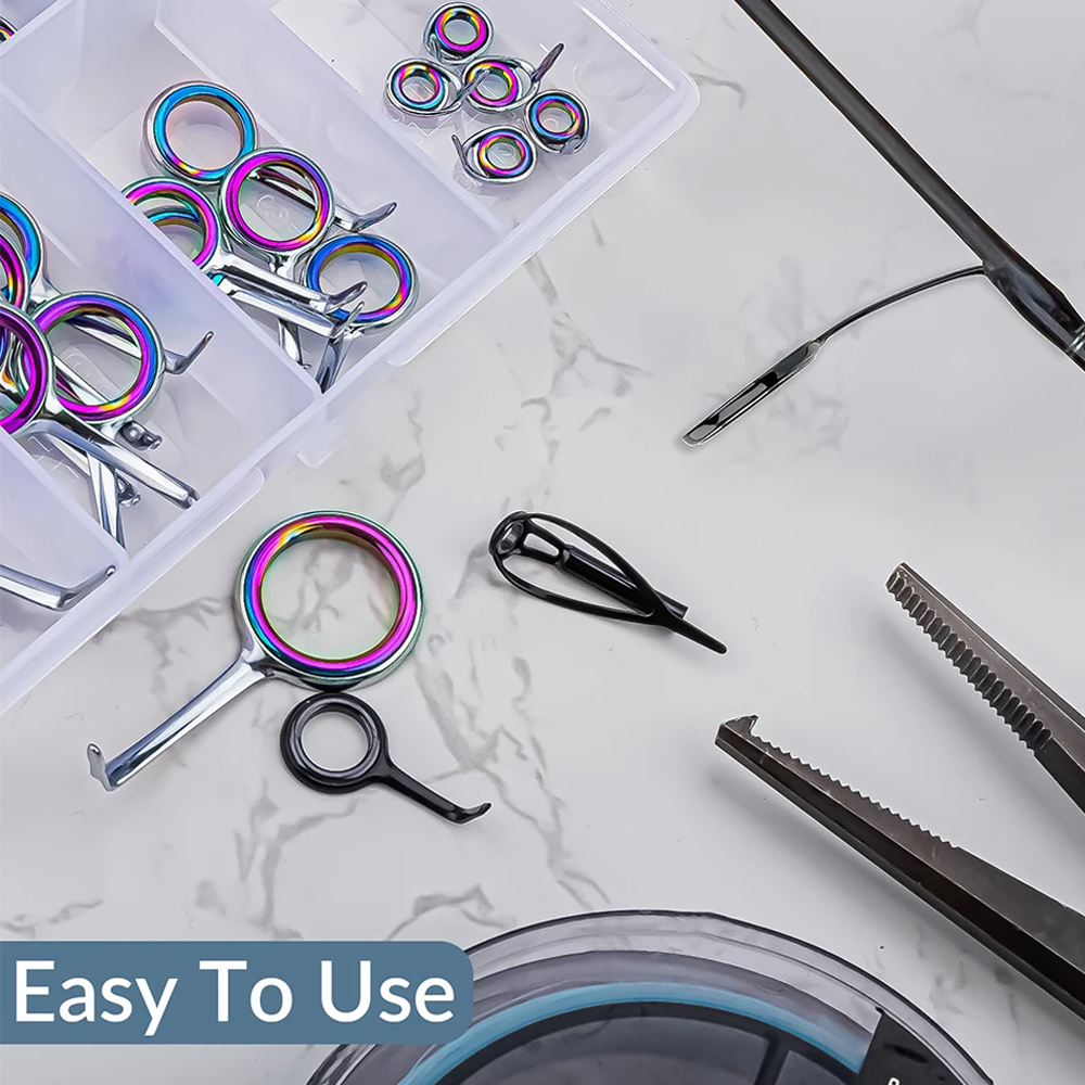 40pcs Colorful Fishing Rod Gui - огляд і ціна Fishing Rod Tip Replacement