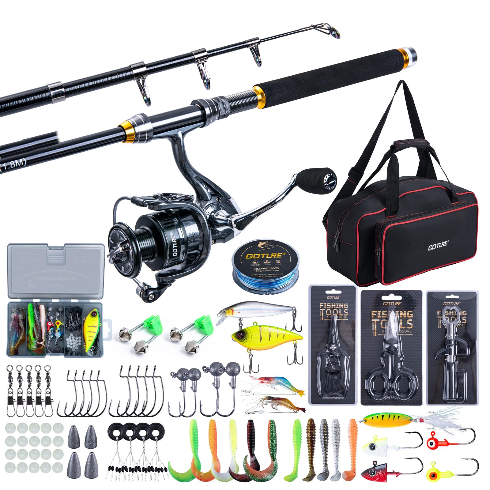 Goture Fishing Telescopic Rod  - огляд і ціна Fishing Rod Spinning