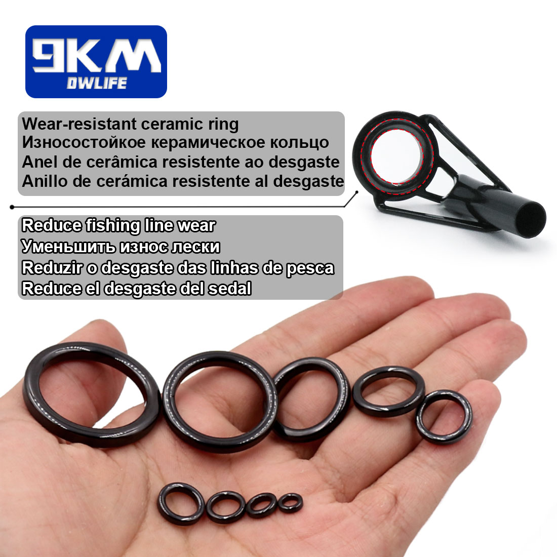5Pcs Fishing Rod Tip Guides Re - огляд і ціна Fishing Rod Tip Replacement